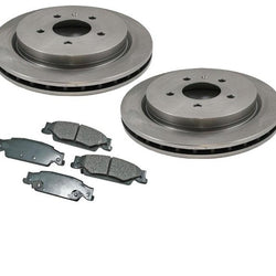 for 03-07 Cadillac CTS FE1 Rear Brake Rotors & Brake Ceramic Pads