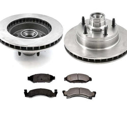 Front Brake Rotors & Pads 3pc Kit for Ford Econoline Van E150 1987-1993