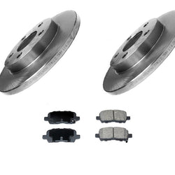 Rotores de freno trasero y pastillas de freno de cerámica para Pontiac Grand Prix 2004-2008, kit de 3 piezas