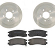 Rear Brake Pads & Rotors For Buick Allure LaCrosse & Chevy Impala Monte Carlo