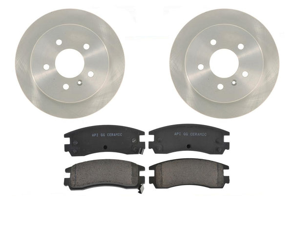 Rear Brake Pads & Rotors For Buick Allure LaCrosse & Chevy Impala Monte Carlo