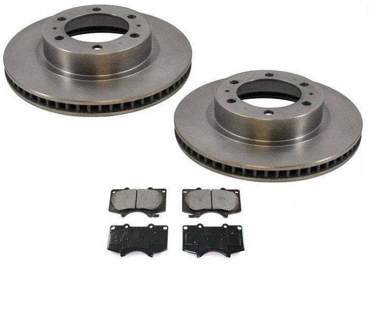 07-09 Toyota FJ Cruiser 4.0L (2) Rear Brake Rotors With Ceramic Pad