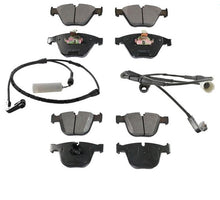 Front & Rear Brake Pads w Wear Sensors For BMW 745i 745Li 760i 760Li 2002-2005