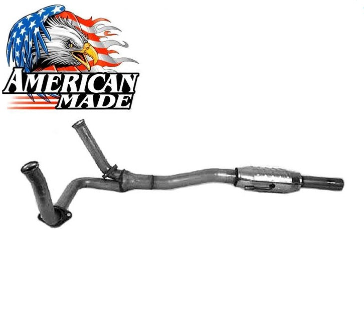 Fits 1983-1985 Ford F150 5.0L Carburator Engine Y Pipe With Catalytic Converters