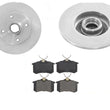 Fits Volkswagen Corrado 90-92 Front Wheel Drive 4 Stud Rear Rotors & Ceramic Pad