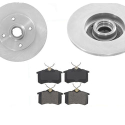 Fits Volkswagen Corrado 90-92 Front Wheel Drive 4 Stud Rear Rotors & Ceramic Pad