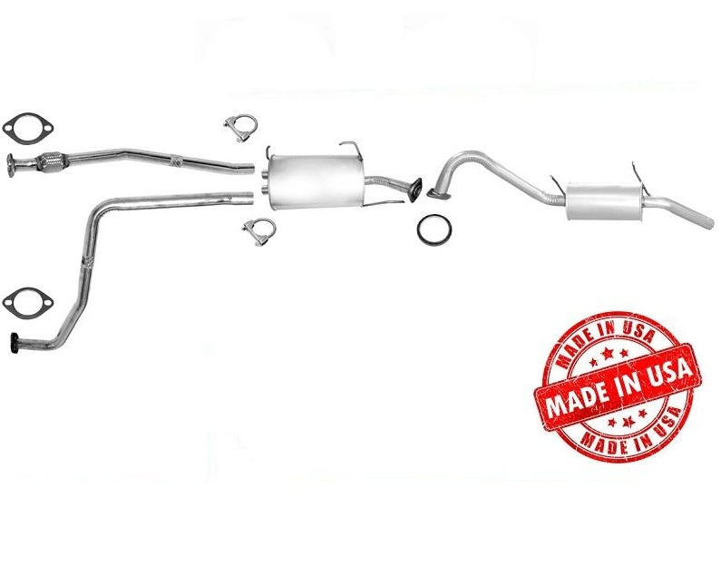 Resonador medio con tubos y silenciador trasero Sistema de escape 96-00 Pathfinder QX4