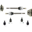 Se adapta a 91-98 Cherokee 4 ruedas motrices CV eje motriz buje y rodamientos juntas esféricas 8 piezas