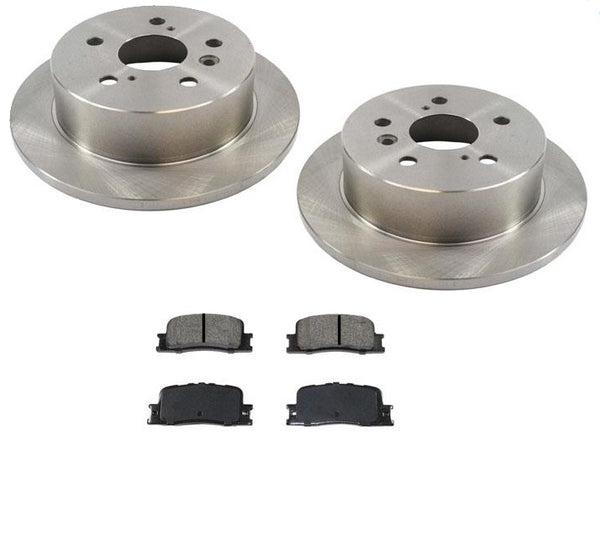 For 2002-2003 ES300 2004-2006 ES330 Rear Brake Rotors & Ceramic Pads