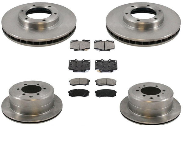 Front & Rear Rotors Brake Pads for Toyota 93-97 Landcruiser & Lexus LX450 96-97