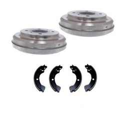 (2) Rear Brake Drums & Shoes Will Fit 2000 2001 Nissan Sentra