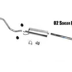 Fits 2001-2004 Crew Cab Tacoma With 122 Inch W/B 2.7L Muffler Exhaust System