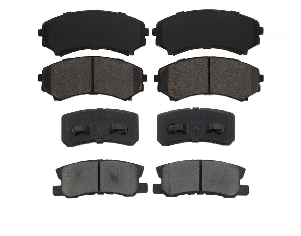Front & Rear Ceramic Brake Pads For Mitsubishi Endeavor 04-08 & Montero 01-2006