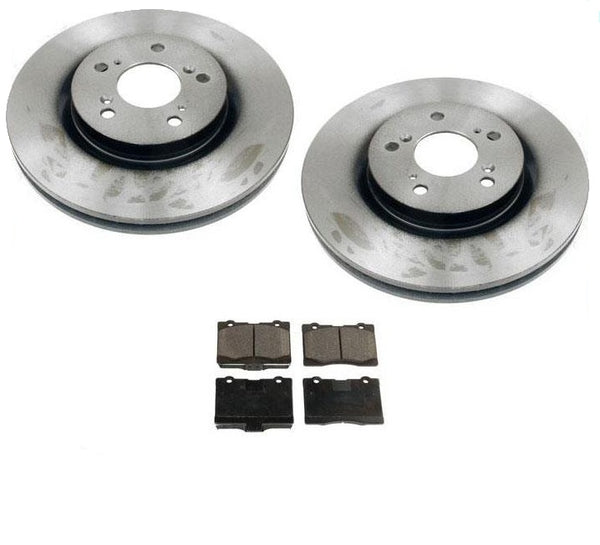 Front Disc Brake Rotors & Ceramic Pads For Acura RL 3.5L 3.7L 05-12