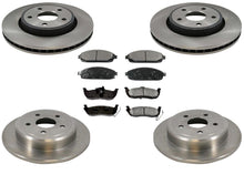 05-10 Commander Grand Cherokee Front & Rear Disc Rotors & Ceramic Brake Pads 6Pc
