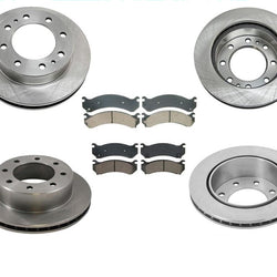 Front and Rear Disc Brake Rotors Ceramic Brake Pads for Hummer H2 2003-2009