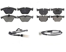 Ceramic Frt & Rr Brake Pads With Sensors for BMW 04-07 530i / 08-10 528i