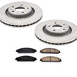 Fits 2005-2007 Ford Freestyle Front Brake Rotors & Ceramic Pads