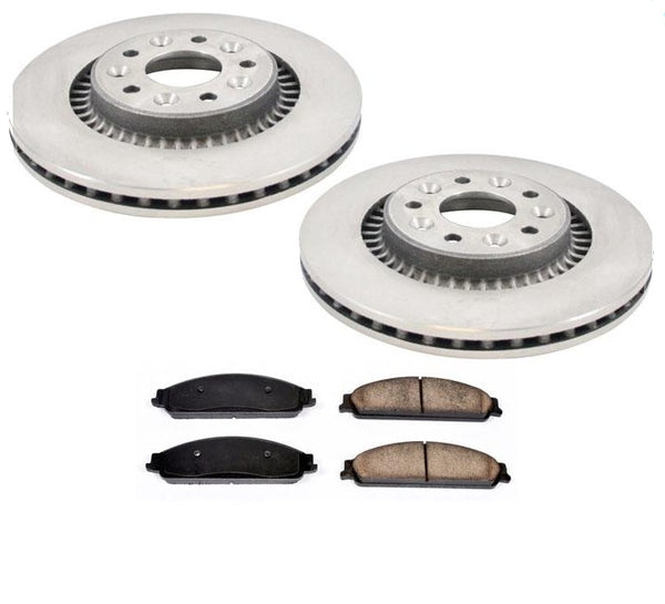 Fits 2005-2007 Ford Freestyle Front Brake Rotors & Ceramic Pads