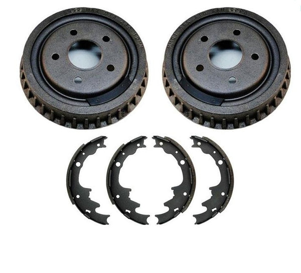 Se adapta a Ranger de tracción trasera 1995-97 con zapatas y tambores de freno más pequeños de 9 pulgadas