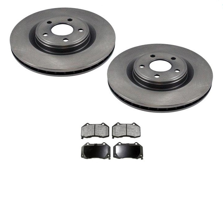 (2) 55180 5 Lug 12 3/8 Inch Rotots With CD1379 Ceramic Pads Call Check Info