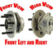 97-2003 Durango 4X4 97-2004 Dakota 2 Front Hub Wheel Bearing 4X4 Rear ABS ONLY