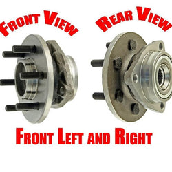 97-2003 Durango 4X4 97-2004 Dakota 2 Front Hub Wheel Bearing 4X4 Rear ABS ONLY