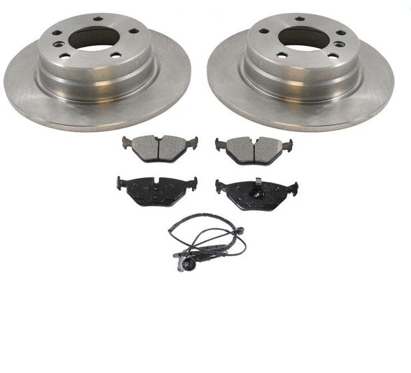 92 99 318 325 328 (2 Rear Brake Rotors Rotor Pads & Sensor 34007 MD763 140651838