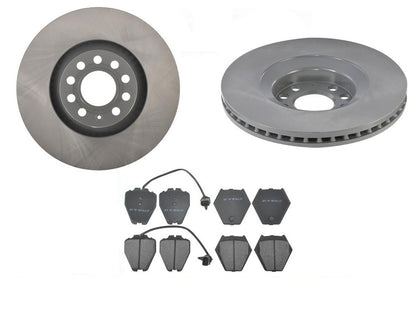 Front Brake Rotors & Pads For Audi A6 3.0L V6 W/ Girling Brake Type 2002-2004