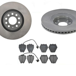 Front Brake Rotors & Pads For Audi A6 3.0L V6 W/ Girling Brake Type 2002-2004