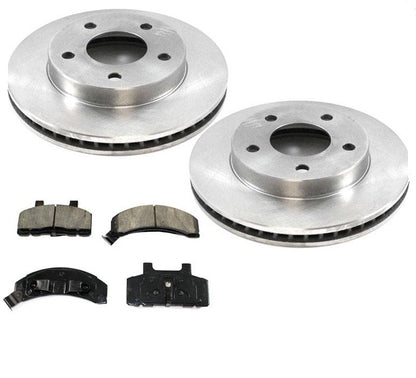 85-90 Deville 1990-1991 Trans Sport Silhouette Front Brake Rotors & Ceramic Pads
