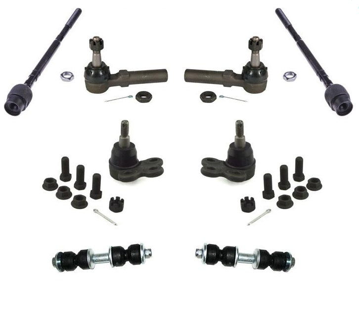 fits for 00-04 Monte Carlo Lower Ball Joints Inn Out Tie Rods Links 8pc
