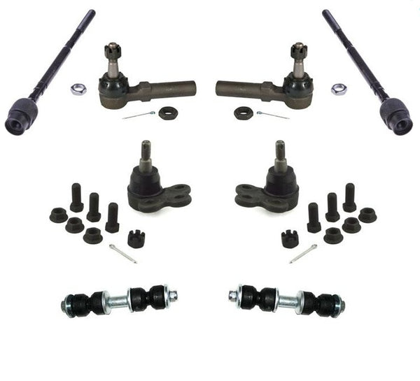 fits for 00-04 Monte Carlo Lower Ball Joints Inn Out Tie Rods Links 8pc