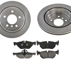 Fits 2007-2012 BMW 328i Convertible & Wagon (2) Rear Brake Rotors & Ceramic Pads