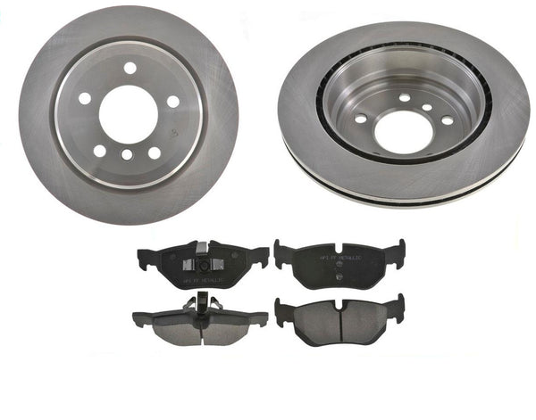 Fits 2007-2012 BMW 328i Convertible & Wagon (2) Rear Brake Rotors & Ceramic Pads