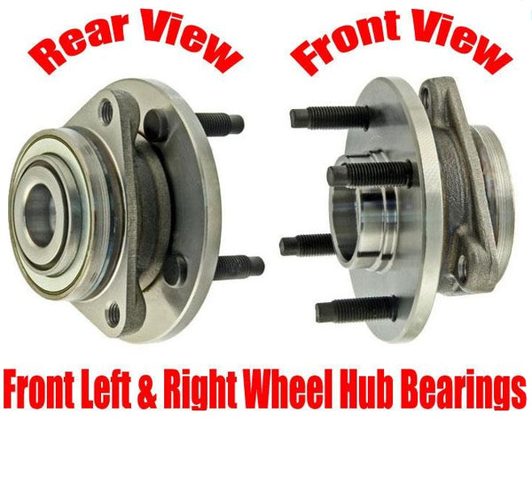 Front L + R Wheel Hub Bearings for Chevrolet Cobalt 4 Stud with out ABS 03-10