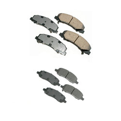 Front & Rear Ceramic Brake Pads Fits Cadillac Buick 2006-2011