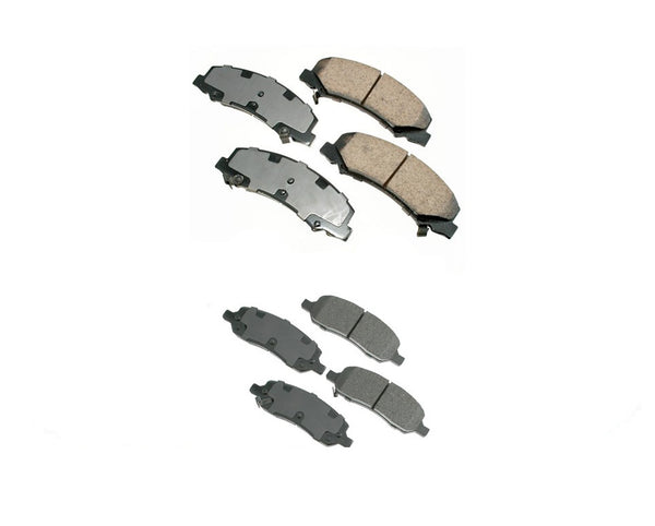 Front & Rear Ceramic Brake Pads Fits Cadillac Buick 2006-2011