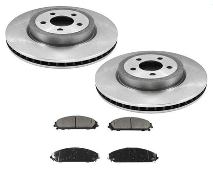 05-16 Chry 300 All Wheel Drive 345MM Front Disc Brake Rotor & Ceramic Brake Pads