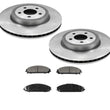 05-16 Chry 300 All Wheel Drive 345MM Front Disc Brake Rotor & Ceramic Brake Pads