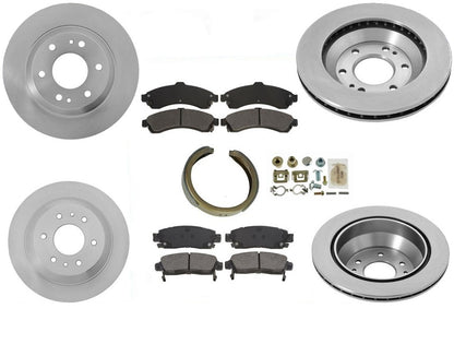 Compatible con rotores de freno y pastillas GMC Envoy Frt &amp; Rr 2002-2005, base de ruedas de 113 pulgadas.
