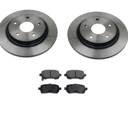 Rotores de freno de disco trasero y pastillas de cerámica para Town & Country 08-14 con rotor de 305 mm