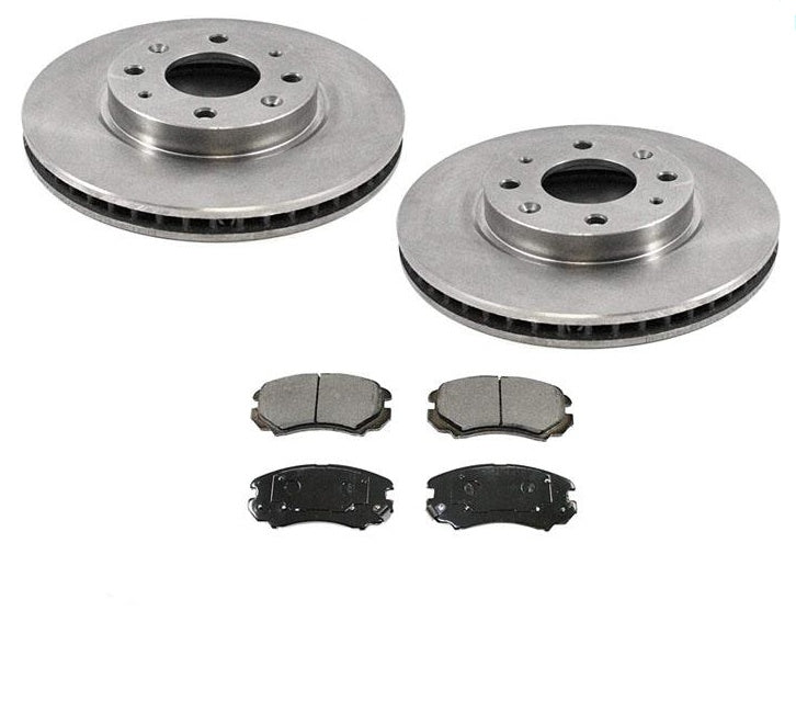 4 Stud Front Brake Rotors & Ceramic Pads for Kia Optima and Hyundai Sonata 03-06