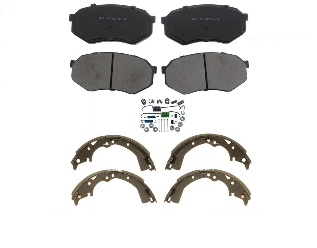 Front  Pads Rear Shoes Hardware kit For Toyota Tacoma 1995-2004 Rear Wheel Drive