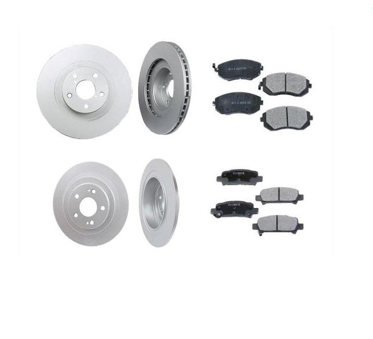 Para rotores y pastillas de freno Legacy Outback 2006-09 de 2,5 L y 3,0 L sin turbo delantero y trasero.