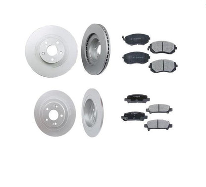 Fits 06-09 Outback 2.5L Non Turbo Front & Rear Rotors & Ceramic Brake Pads