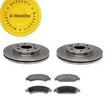 Fits For 05-07 Silverado 1500 (2) Front Brake Rotors & Ceramic Pads