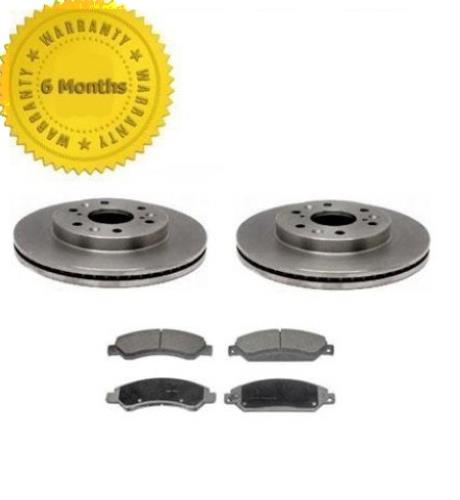 Fits For 05-07 Silverado 1500 (2) Front Brake Rotors & Ceramic Pads