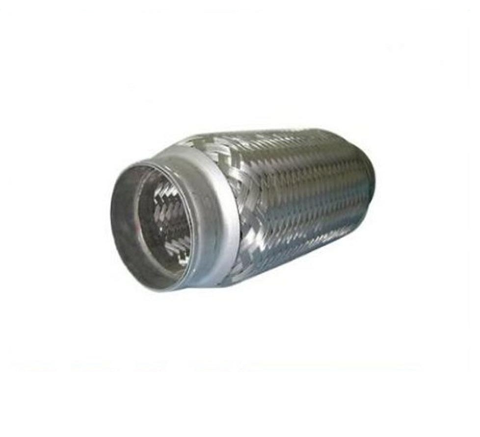 Tubo flexible de acero inoxidable de 2 1/2" x 8" x 12" con cuello