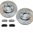 Front Disc Brake Rotors & Ceramic Brake Pads for Kia Rondo 2.4L & 2.7L 2007-2009